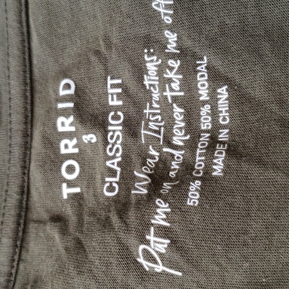 Torrid classic V tee